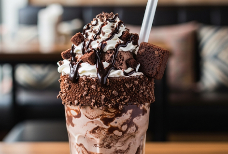 Brownie Ice Cream Shake