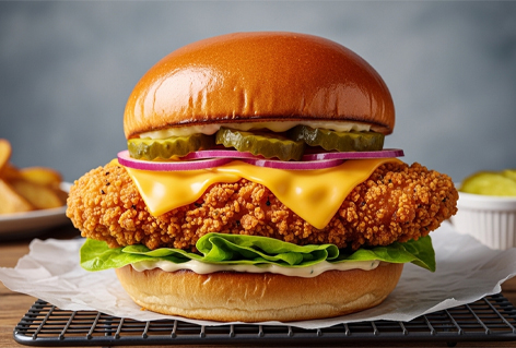 Crispy Fried Chicken Burger