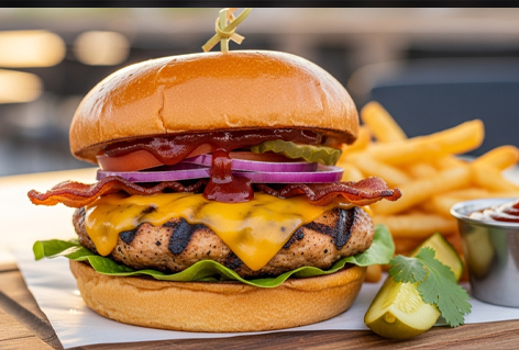 Grilled BBQ Chicken Burger
